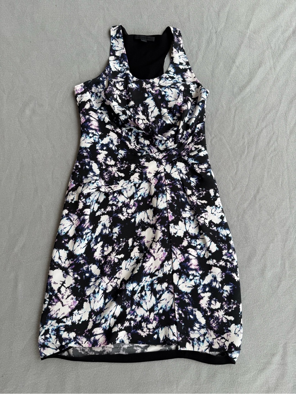 Alexander Wang Kaleidoscope Splash Print Racerback Silky Mini Dress Sz 4 Lined